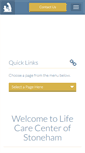 Mobile Screenshot of lifecarecenterofstoneham.com